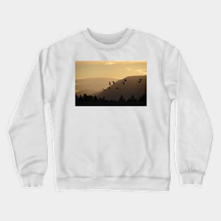 Cranes at Sunrise Crewneck Sweatshirt